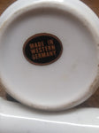 Vtg Porcelain Ceramic Hand Painted Smoking Pipe, Bowls