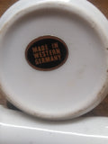 Vtg Porcelain Ceramic Hand Painted Smoking Pipe, Bowls
