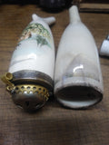 Vtg Porcelain Ceramic Hand Painted Smoking Pipe, Bowls