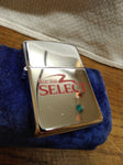Vtg 1994 Unfired Zippo Slim Winston Select Cigarette Lighter Polished Chrome