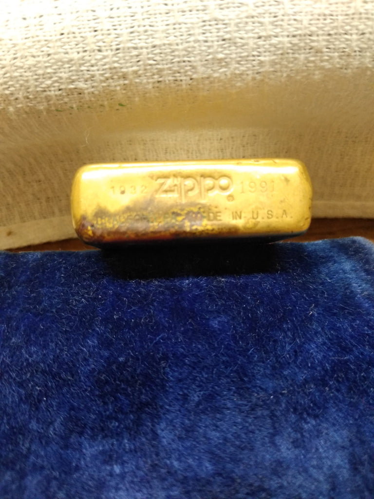 結婚祝い ZIPPO SOLID BRASS BRADFORD.PA 1932 1987 | www