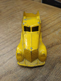 Vtg Tootsietoy Yellow Pickup Truck Cast Iron Pressed Metal Die Cast White Tires