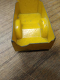 Vtg Tootsietoy Yellow Pickup Truck Cast Iron Pressed Metal Die Cast White Tires