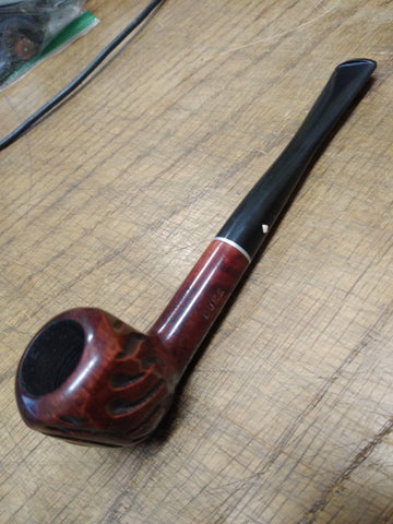 Vtg Dr. Grabow Duke Straight Rustic Imported Briar Tobacco Smoking Pipe