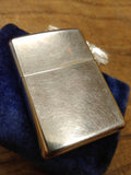 Vtg 1967 Zippo Cigarette Lighter "Grandpa From Criss" Brushed Chrome Great Shape