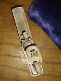 Vtg 1967 Zippo Cigarette Lighter "Grandpa From Criss" Brushed Chrome Great Shape