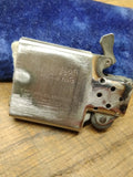 Vtg 1967 Zippo Cigarette Lighter "Grandpa From Criss" Brushed Chrome Great Shape