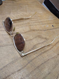 Vtg Women's Art Craft 12K Gold Filled Aluminum Frame Cats Eye Glasses 1950s