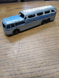 Vtg 1960's 7" Tootsie Toy Greyhound Scenic Cruiser Metal Die Cast Steel Bus #1