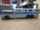 Vtg 1960's 7" Tootsie Toy Greyhound Scenic Cruiser Metal Die Cast Steel Bus #1