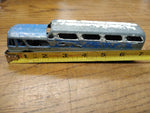Vtg 1960's 7" Tootsie Toy Greyhound Scenic Cruiser Metal Die Cast Steel Bus #1