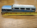 Vtg 1960's 7" Tootsie Toy Greyhound Scenic Cruiser Metal Die Cast Steel Bus #1