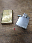 Vtg Made In Japan Chrome Plated Copper Cigarette Lighter Hawaii 50th State