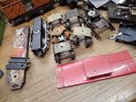Vtg HUGE American Flyer Train Car Parts Lot Pre War Freight Tanker Caboose Truck