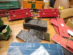 Vtg HUGE American Flyer Train Car Parts Lot Pre War Freight Tanker Caboose Truck