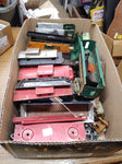 Vtg HUGE American Flyer Train Car Parts Lot Pre War Freight Tanker Caboose Truck