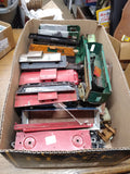 Vtg HUGE American Flyer Train Car Parts Lot Pre War Freight Tanker Caboose Truck