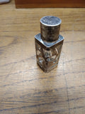 VTG Hecho Mexico Sterling Silver 925 Mini Glass Perfume Bottle Nice!