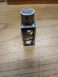 VTG Hecho Mexico Sterling Silver 925 Mini Glass Perfume Bottle Nice!
