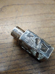 VTG Hecho Mexico Sterling Silver 925 Mini Glass Perfume Bottle Nice!