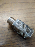VTG Hecho Mexico Sterling Silver 925 Mini Glass Perfume Bottle Nice!