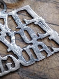 Vtg 925 Sterling Silver 8 Charm Bracelet 7" Diploma Live Love Laugh #1 Bible