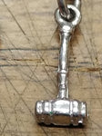 Vtg 925 Sterling Silver 8 Charm Bracelet 7" Diploma Live Love Laugh #1 Bible