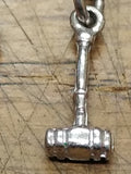 Vtg 925 Sterling Silver 8 Charm Bracelet 7" Diploma Live Love Laugh #1 Bible