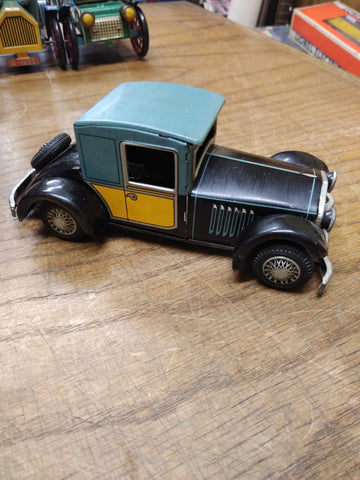 Vtg Cragstan Tin Toy Coupe Car Friction Motor Working 1950s Lithograph Japan! 4