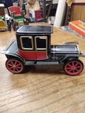 Vtg Cragstan Tin Toy Sedan Car Friction Motor Working 1950s Lithograph Japan! 5