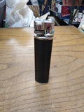 Vtg Penguin BGLBG Gas Sun Pearl Lift Arm Table Top Cig Lighter Leather Chrome