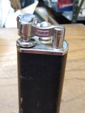 Vtg Penguin BGLBG Gas Sun Pearl Lift Arm Table Top Cig Lighter Leather Chrome
