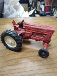 Vtg ERTL INTERNATIONAL Red Farm Tractor Die Cast Metal Good Shape!