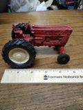 Vtg ERTL INTERNATIONAL Red Farm Tractor Die Cast Metal Good Shape!