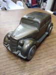 Vtg Metal 1935 Ford Taxi Coin Bank "The Wide Awake Bank" Banthrico Great Shape!