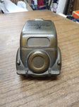 Vtg Metal 1935 Ford Taxi Coin Bank "The Wide Awake Bank" Banthrico Great Shape!