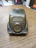 Vtg Metal 1935 Ford Taxi Coin Bank "The Wide Awake Bank" Banthrico Great Shape!