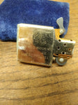 Vtg 1999 Zippo Cigarette Lighter Polished Gold Tone Ultralite Black Nice Snap!