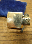 Vtg 1999 Zippo Cigarette Lighter Polished Gold Tone Ultralite Black Nice Snap!