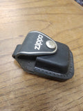 ZIPPO Black Leather Cigarette Lighter Belt Holster Pouch MADE USA Great Shape!