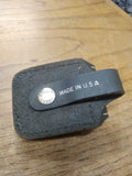 ZIPPO Black Leather Cigarette Lighter Belt Holster Pouch MADE USA Great Shape!