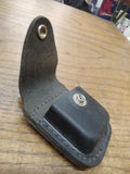ZIPPO Black Leather Cigarette Lighter Belt Holster Pouch MADE USA Great Shape!
