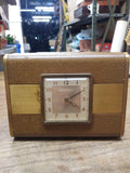 Vtg Working Phinney Walker Clock With Cigarette Case Syria Temple Potentate 1950