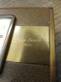 Vtg Working Phinney Walker Clock With Cigarette Case Syria Temple Potentate 1950