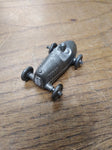 Vtg Barclay Die Cast Metal Midget Racer w/Metal Wheels + Driver No Paint Nice 2"
