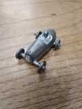 Vtg Barclay Die Cast Metal Midget Racer w/Metal Wheels + Driver No Paint Nice 2"