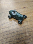 Vtg Barclay Die Cast Metal Midget Racer Metal Wheels Driver Green Paint Nice 2"