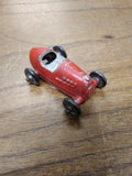 Vtg Barclay Die Cast Metal Midget Racer Metal Wheels No Driver Red Paint Nice 2"