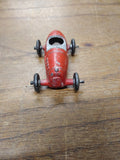 Vtg Barclay Die Cast Metal Midget Racer Metal Wheels No Driver Red Paint Nice 2"