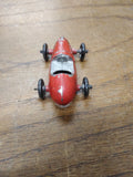 Vtg Barclay Die Cast Metal Midget Racer Metal Wheels No Driver Red Paint Nice 2"